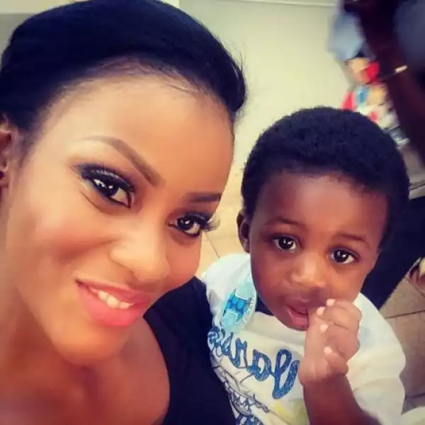 Actress Damilola Adegbite Attoh Shares Cute Photo With Son [See Photo]